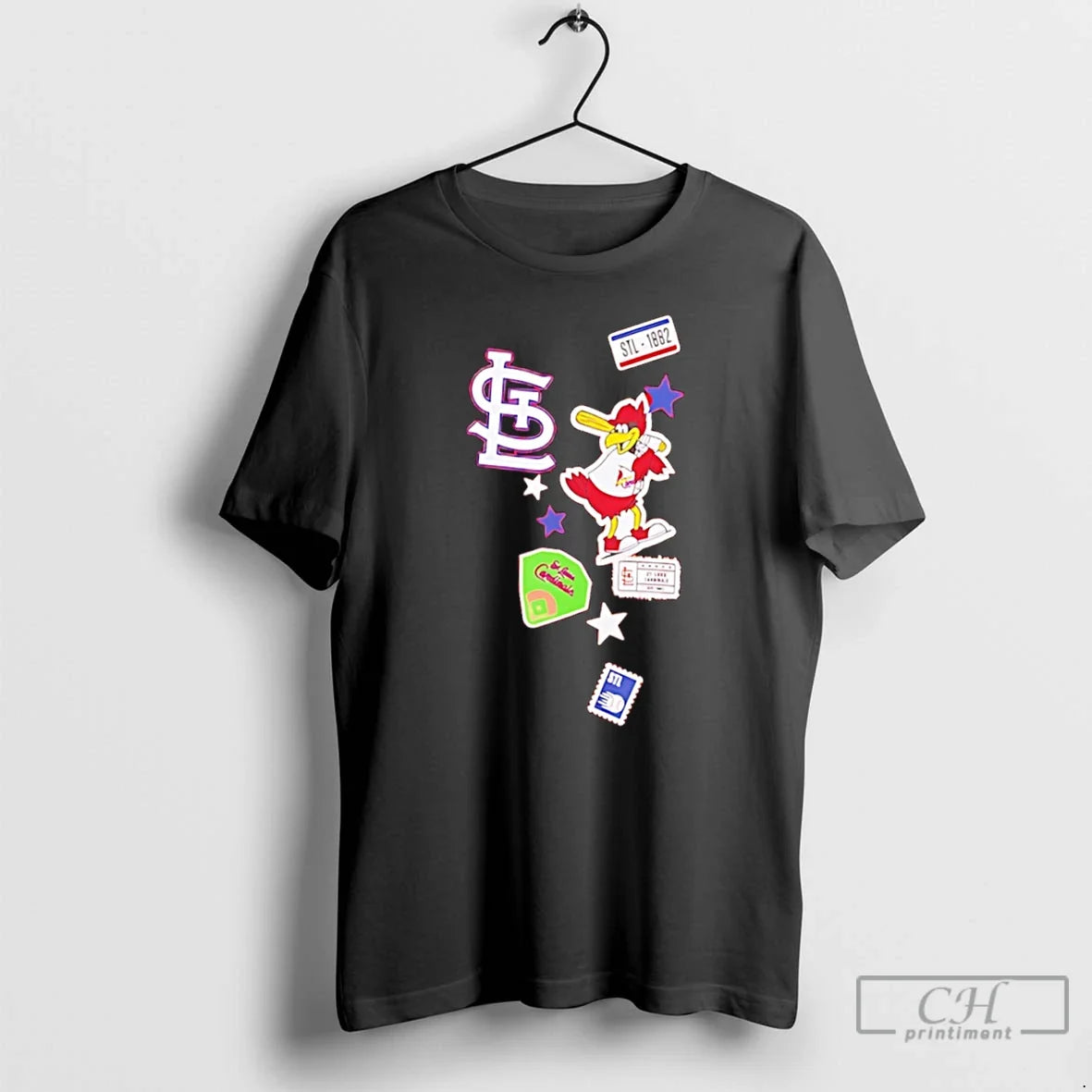 Premium St Louis Cardinals City Patch 2026 Logo Tee Unisex , , , Long Sleeve Tee