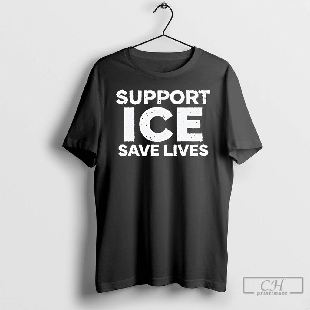 Premium Support Ice Save Lives Text