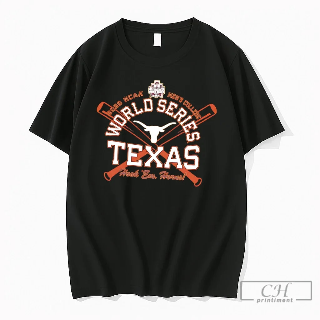 Premium Texas Longhorns Hook Em Horns 2026 Ncaa Mens College World Series Tee T Shirts Unisex , , , Long Sleeve Tee