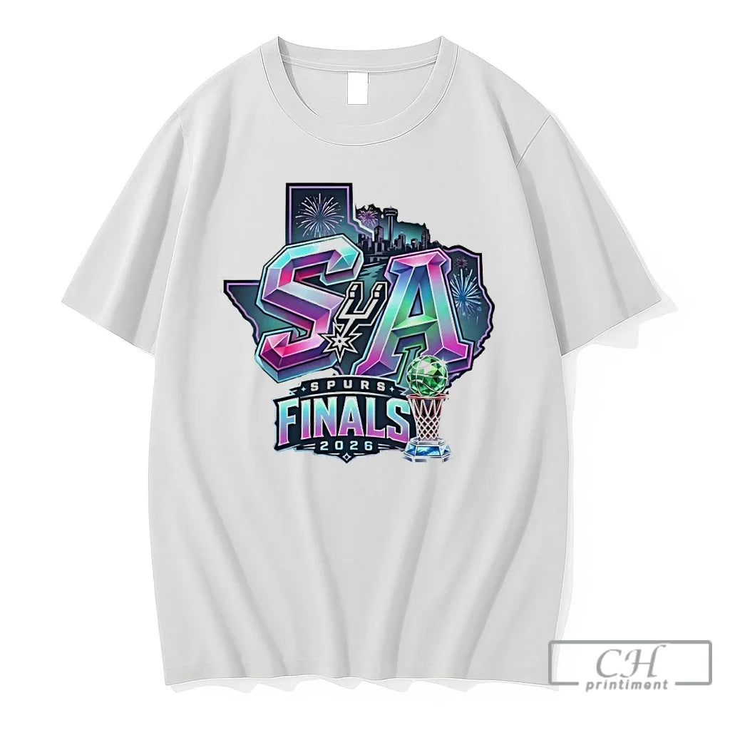 Premium Texas Map San Antonio Spurs Basketball Western Conference Champions Nba Finals 2026 T Shirts