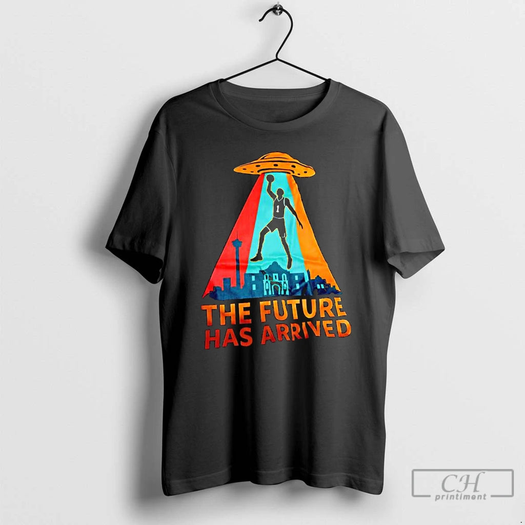 Premium The Future Has Arrived Ufo Over The San Antonio Skyline Graphic T Shirts Sweater