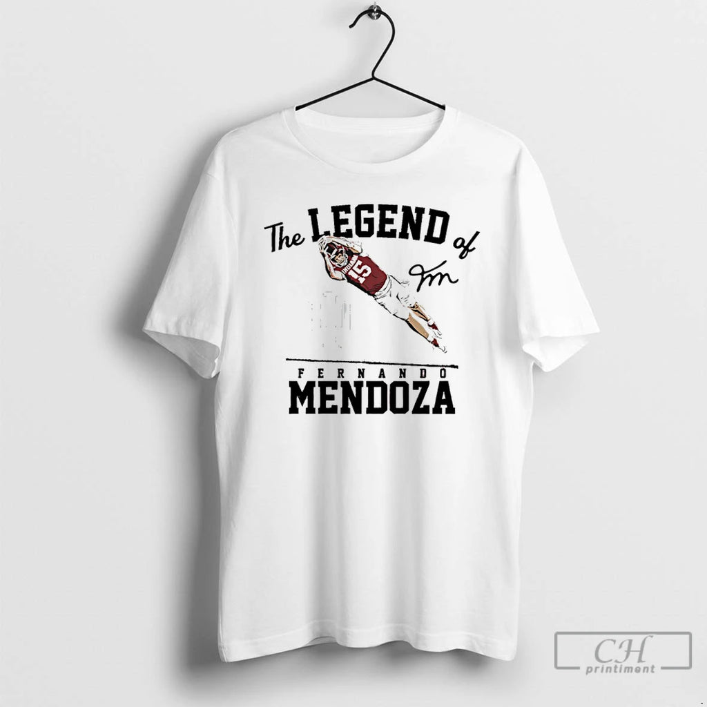 Premium The Legend Of Fernando Mendoza Player Indiana Football Signature