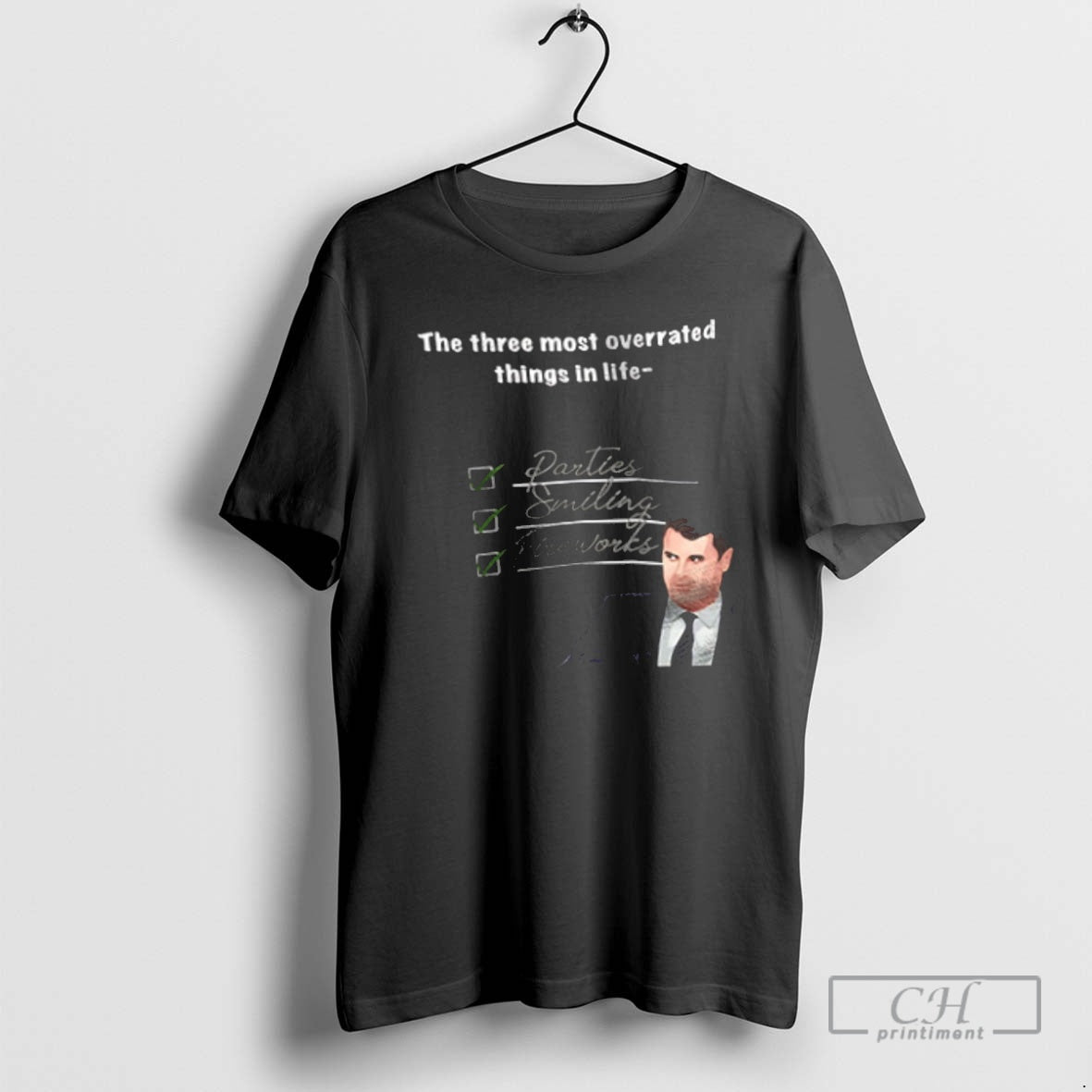 Premium The Three Most Overrated Things In Life Parties Smiling Fireworks Shirt Sweater