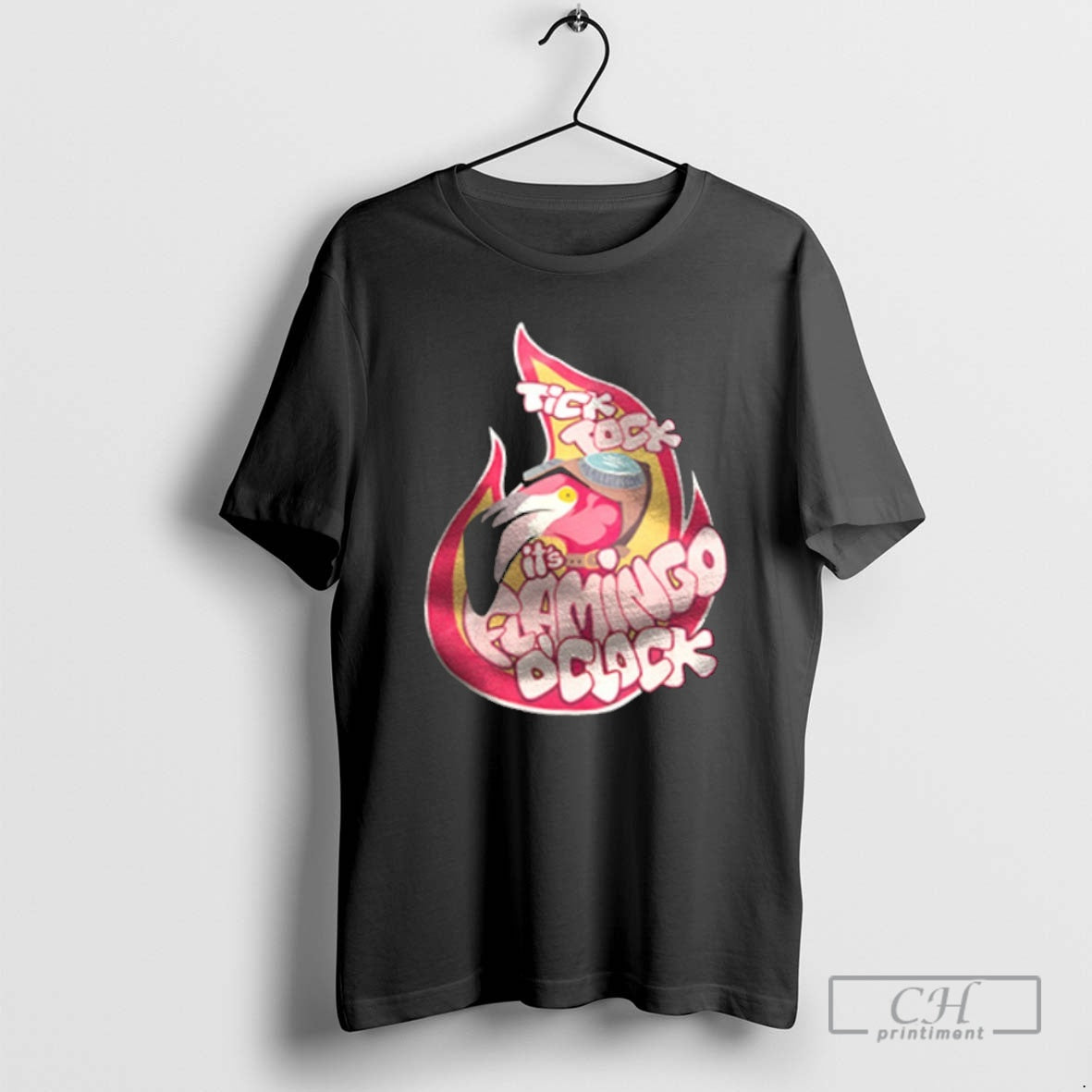 Premium Tick Tock Its Flamingo Oclock Shirt Sweater