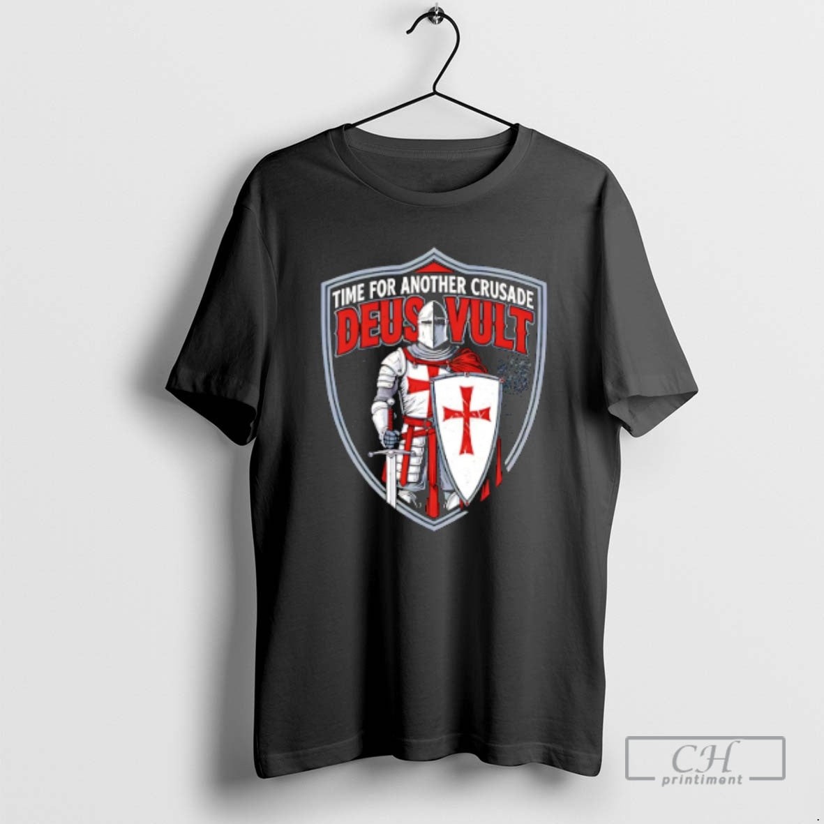Premium Time For Another Crusade Deus Vult Deus Vult Crusader Knight Shirt Sweater
