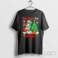 Premium Too Cool For Santa Merry Christmas Elf Sunglasses Drink Coffee Black Shirt Sweater