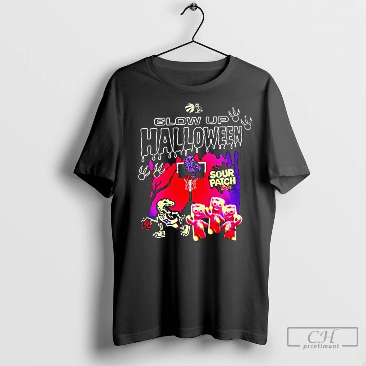 Premium Toronto Raptors Glow Up Halloween Sour Patch Kids 2 Sided