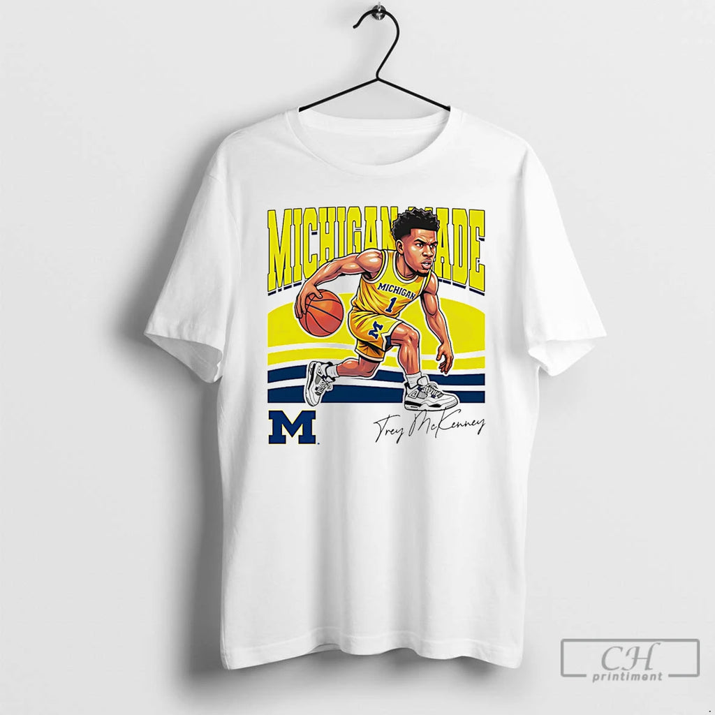 Premium Trey Mckenney Michigan Wolverines Made Caricature