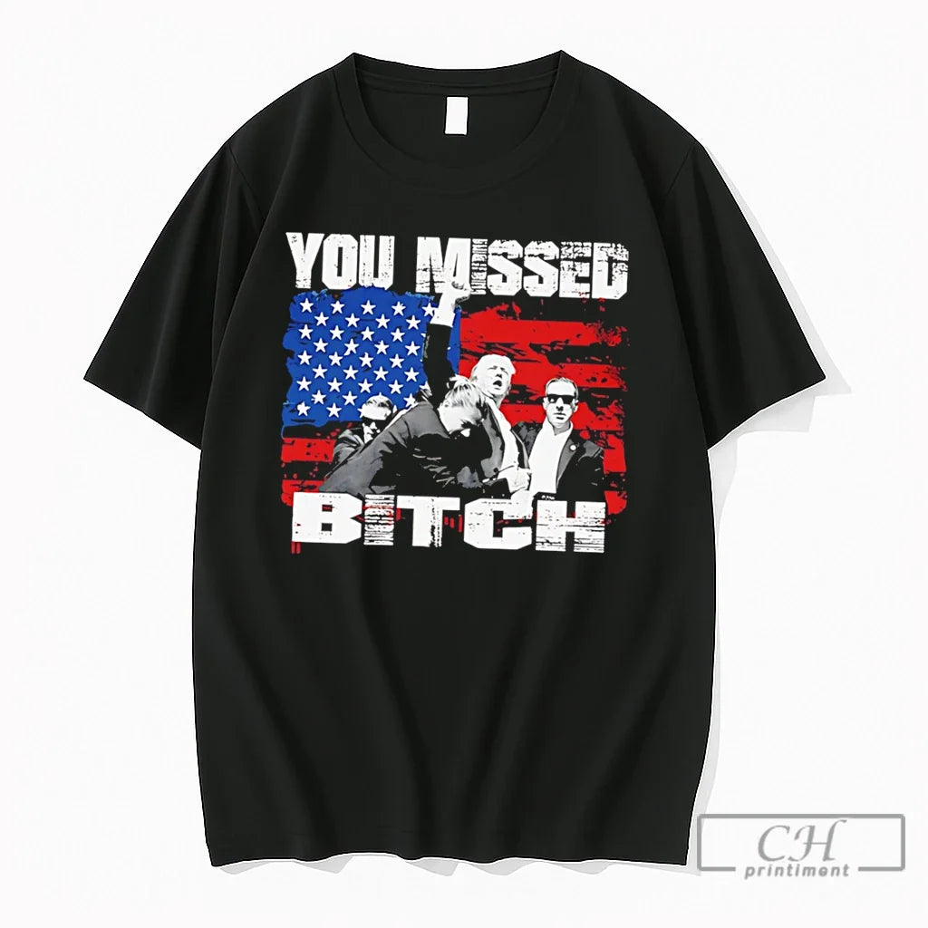Premium Trump You Missed Bitch Tee Unisex , , , Long Sleeve Tee