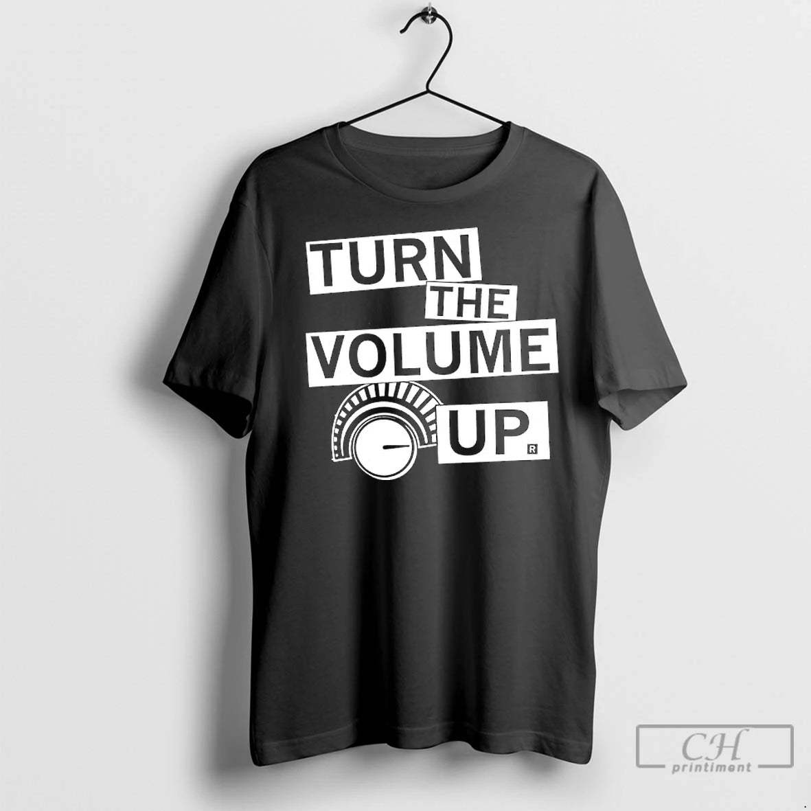 Premium Turn The Volume Up Volume Knob Graphic