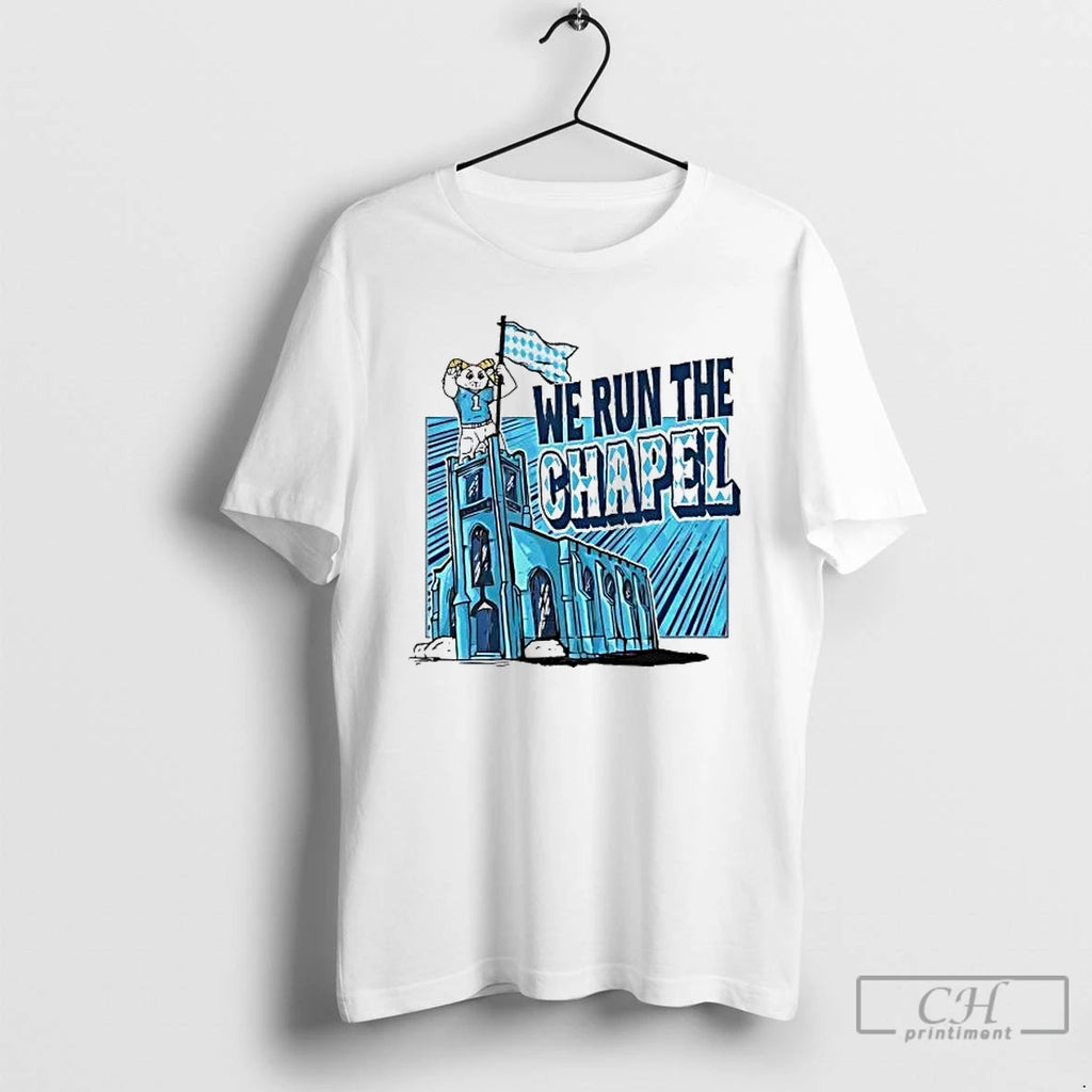 Premium Unc Tar Heels We Run The Chapel Mascot Flag
