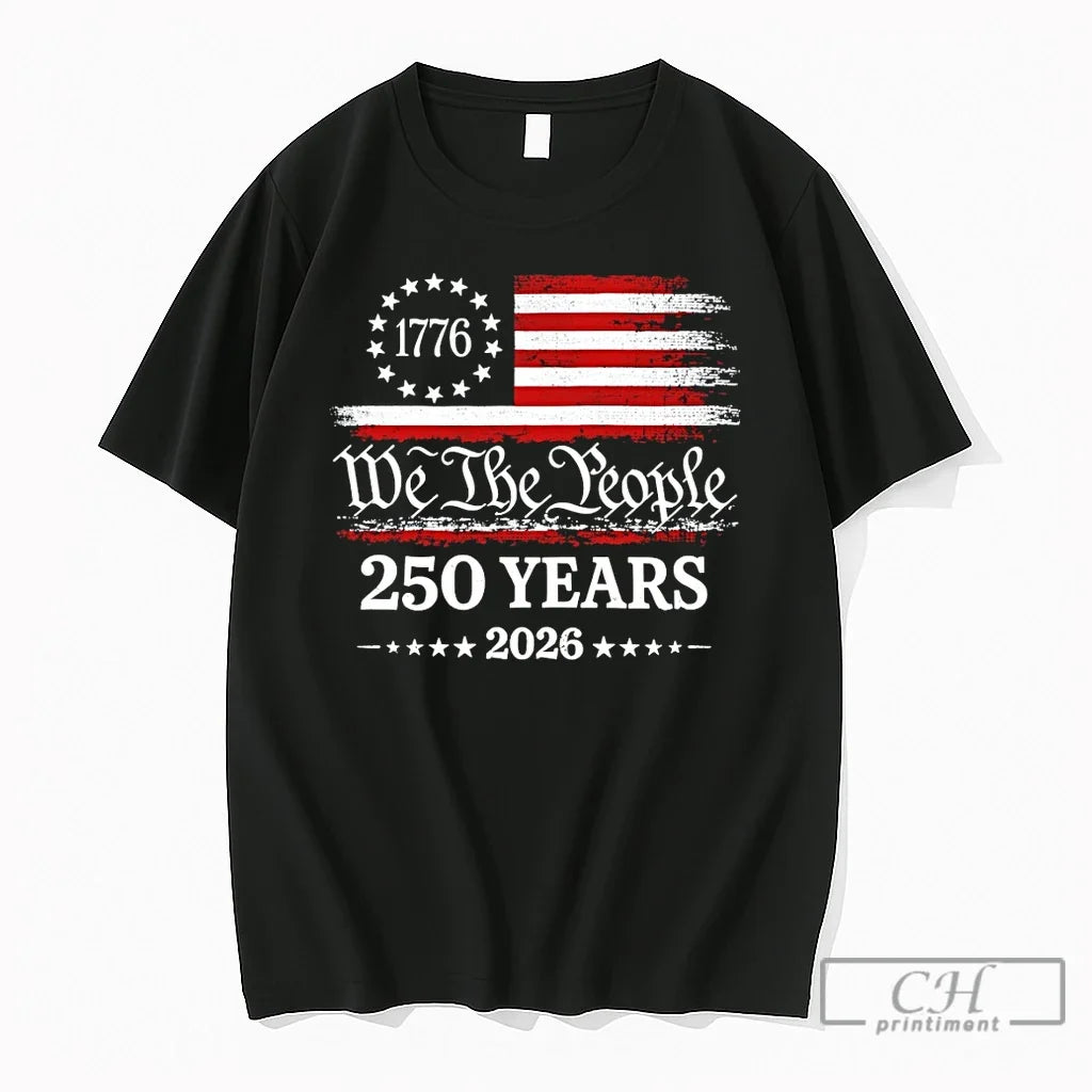 Premium Us Patriotism Commemorative 1776 We The People 250 Years 2026 Unisex , , , Long Sleeve Tee