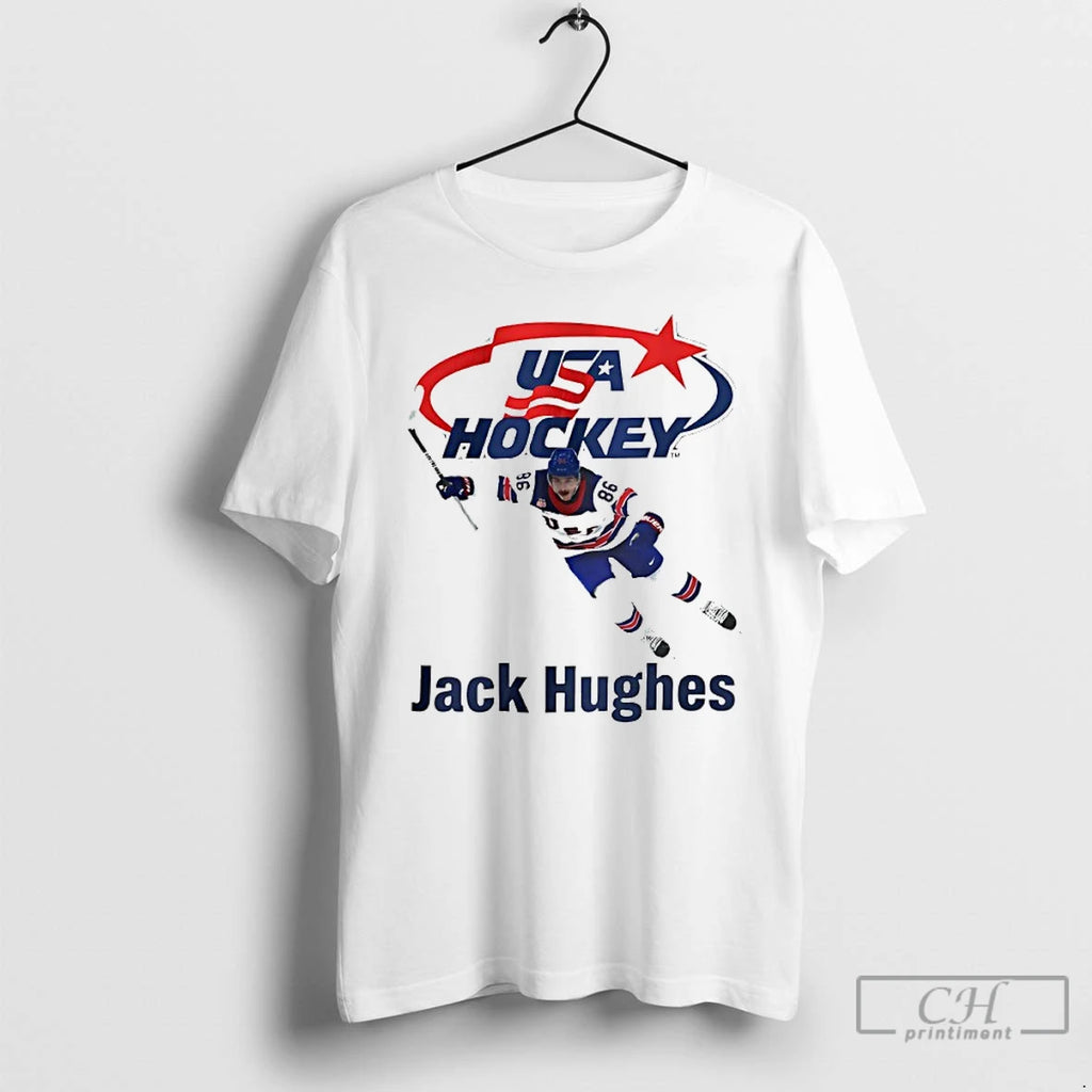 Premium Usa Hockey Jack Hughes Graphic