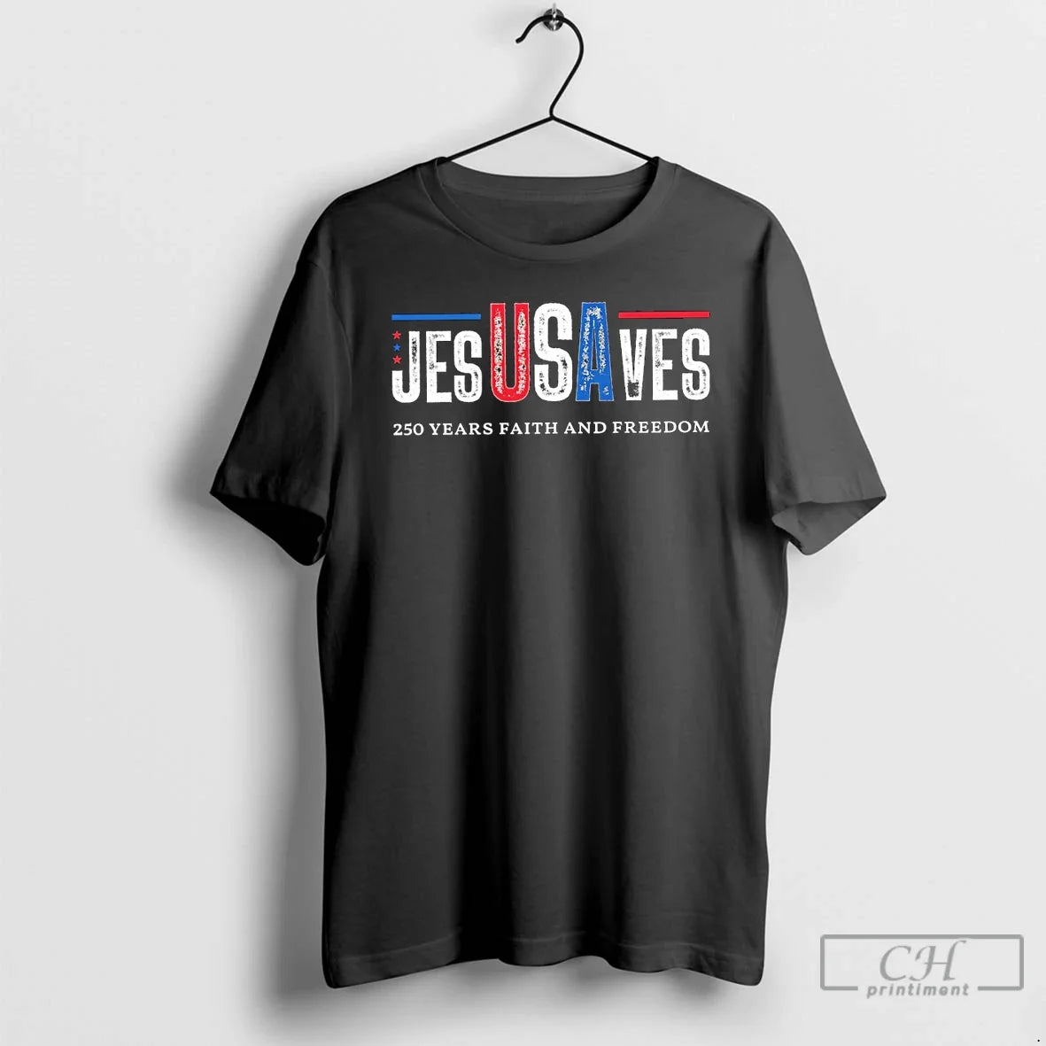 Premium Usa Jesusaves Patriotic Christian 250 Years Faith And Freedom Unisex , , , Long Sleeve Tee