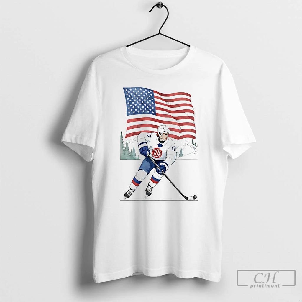 Premium Usa Hockey 10k Olympic Flag