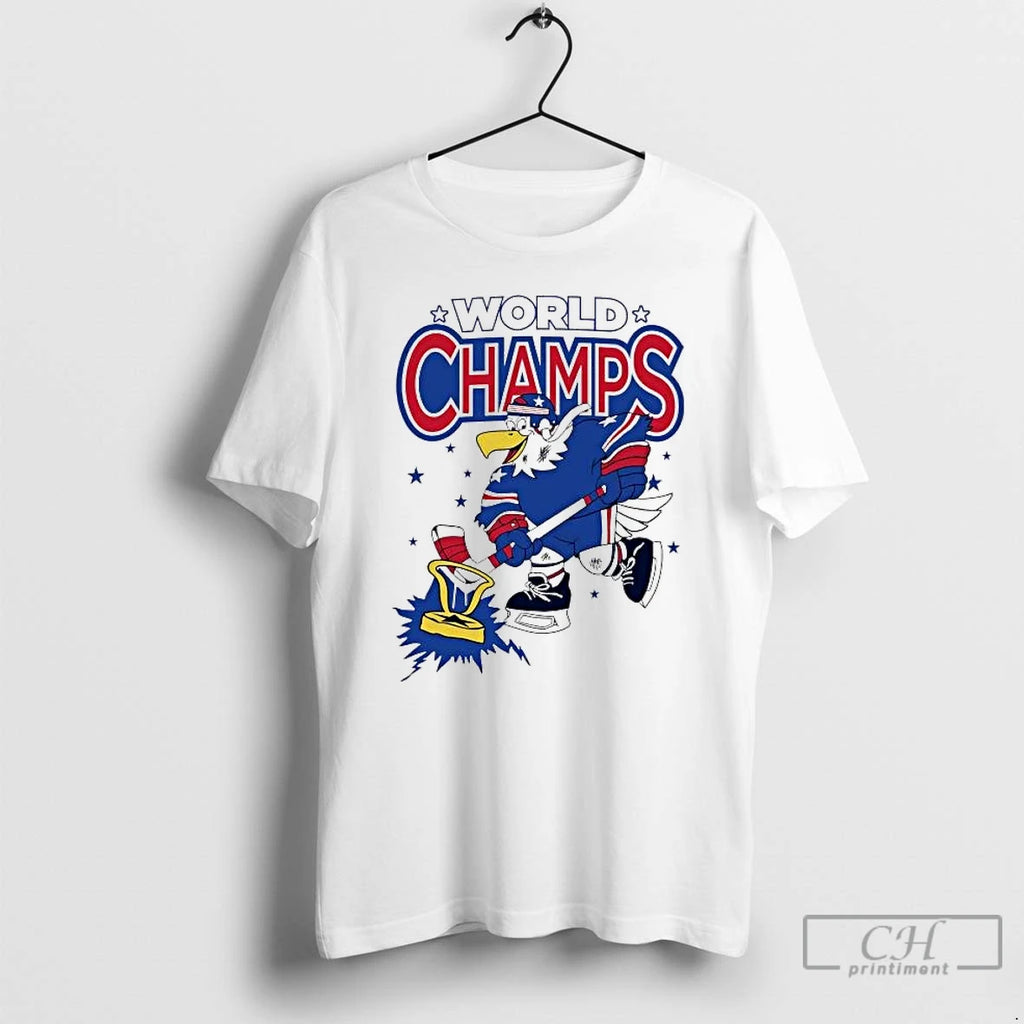 Premium Usa Hockey World Champs Eagle Mascot
