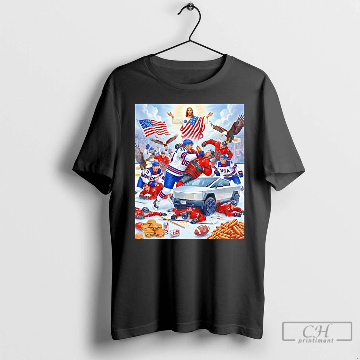 Premium Usa Vs Canada 2026 Olympics Ice Hockey Miracle On Ice 2 0 T Shirts