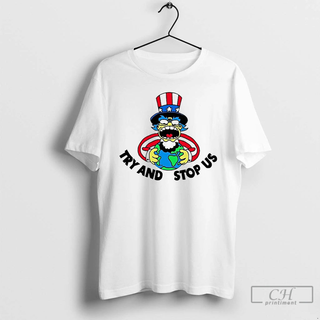 Premium Uncle Sam Hug Earth Try And Stop Us