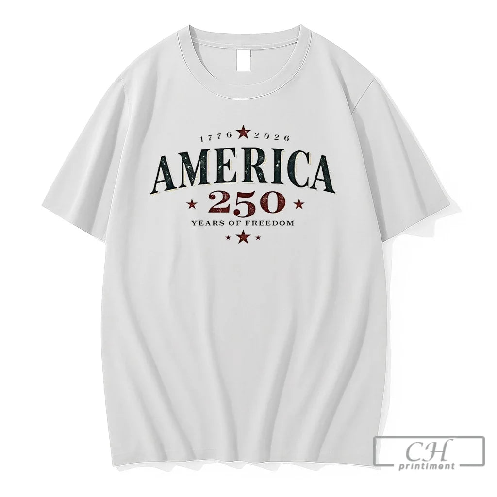 Premium United States America 1776 2026 250 Years Of Freedom Anniversary Unisex , , , Long Sleeve Tee