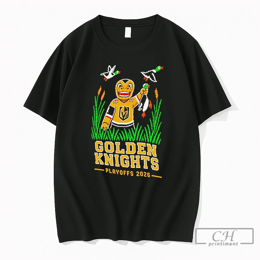Premium Vegas Golden Knights Stanley Cup Final Plyoffs 2026 Mascot Tee Unisex , , , Long Sleeve Tee