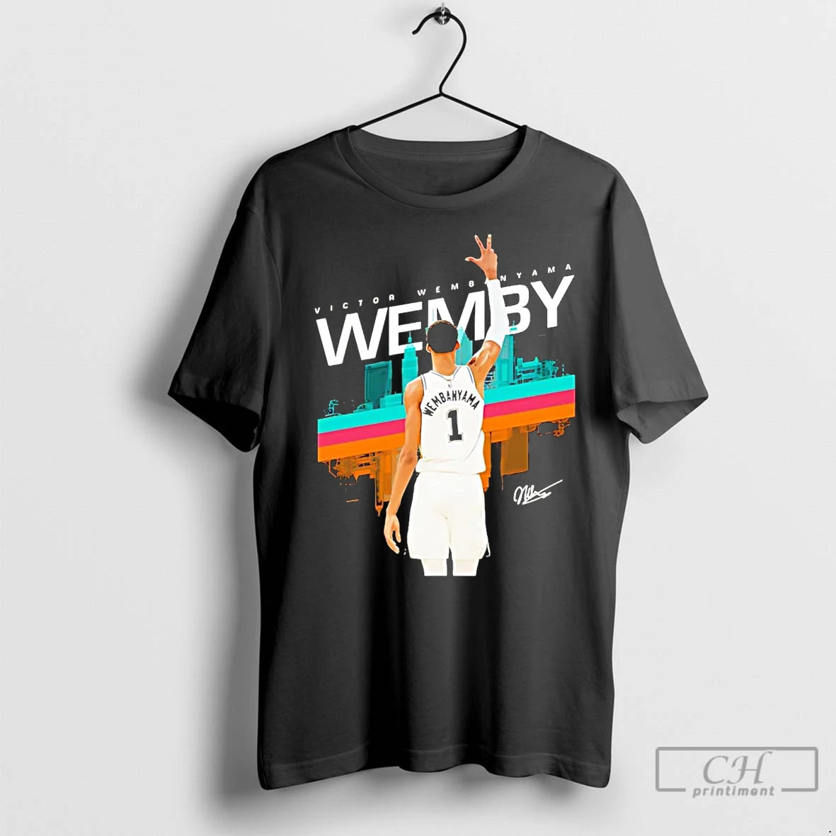 Premium Victor Wembanyama 3 Point San Antonio Spurs