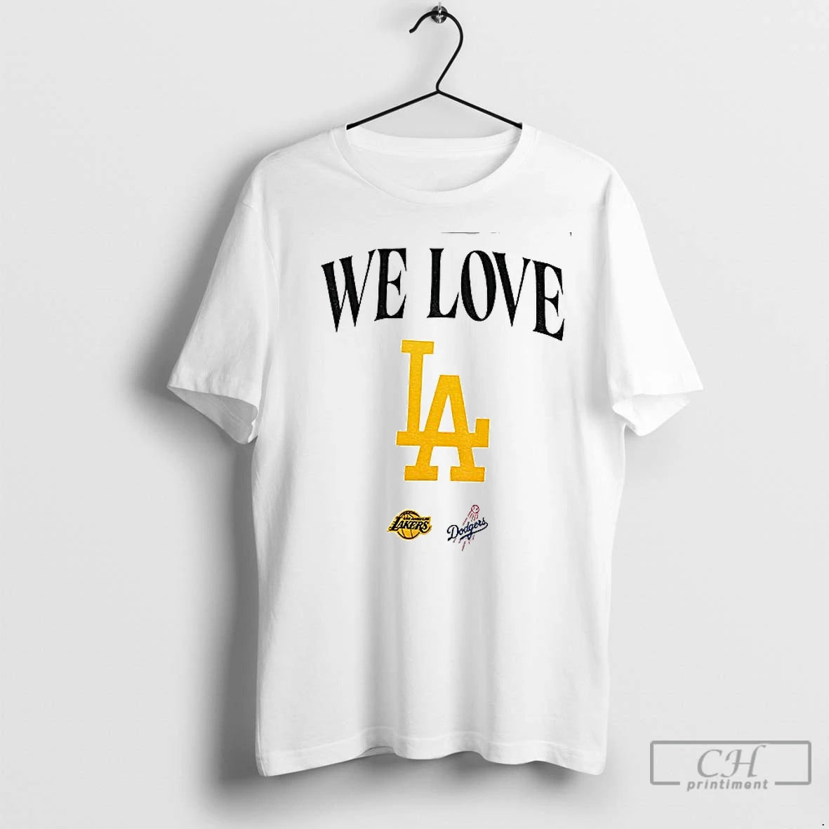 Premium We Love La Los Angeles Lakers Los Angeles Dodgers 2025 Logo