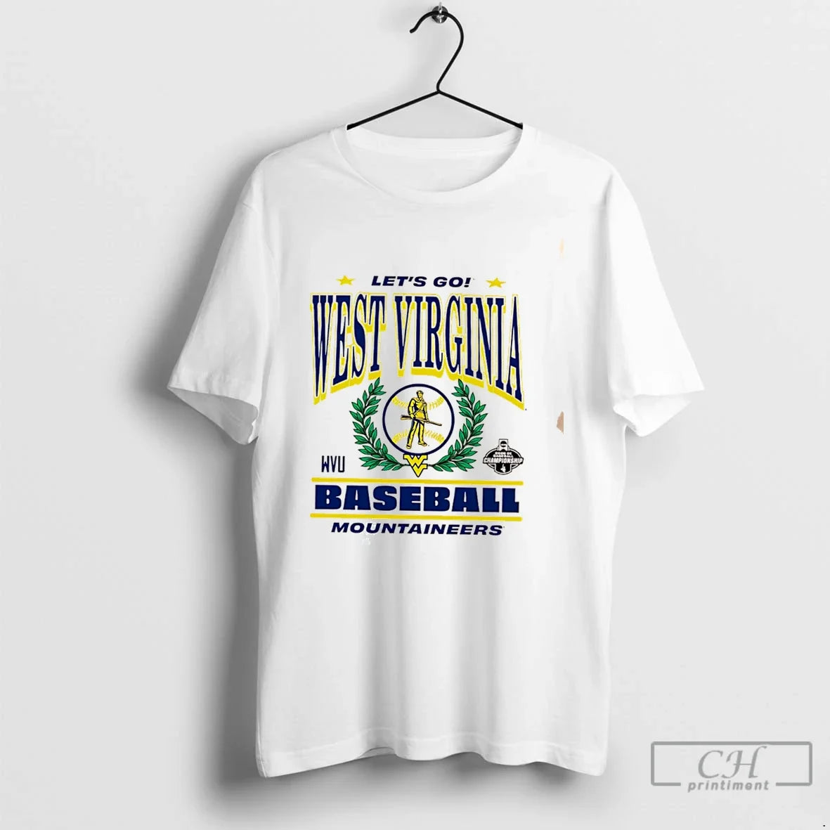 Premium West Virginia Mountaineers Lets Go 2026 Di Baseball Championship Tee Unisex , , , Long Sleeve Tee