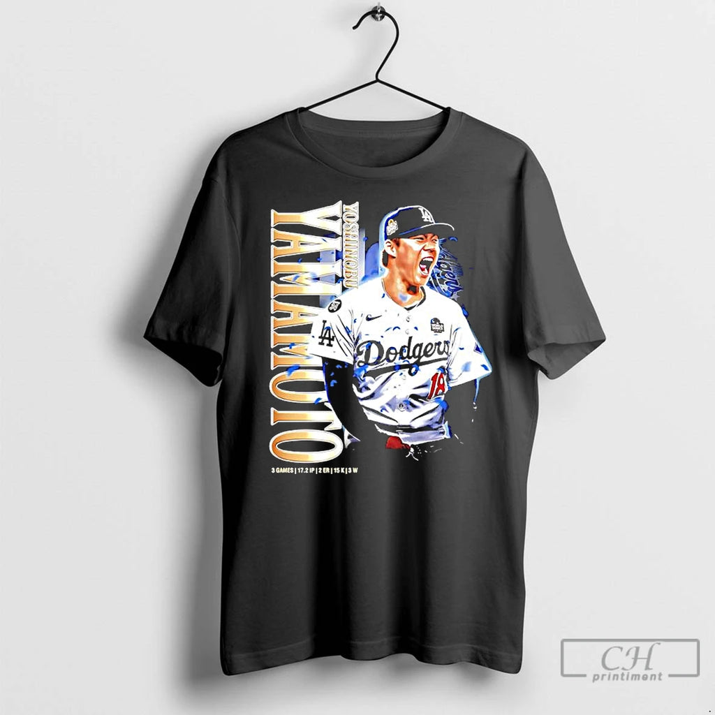 Premium Yoshinobu Yamamoto La Dodgers Most Valuable Player World Champs 2025