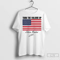 Premium Zohran Mamdani Turn The Volume Up Nyc American Flag Signature