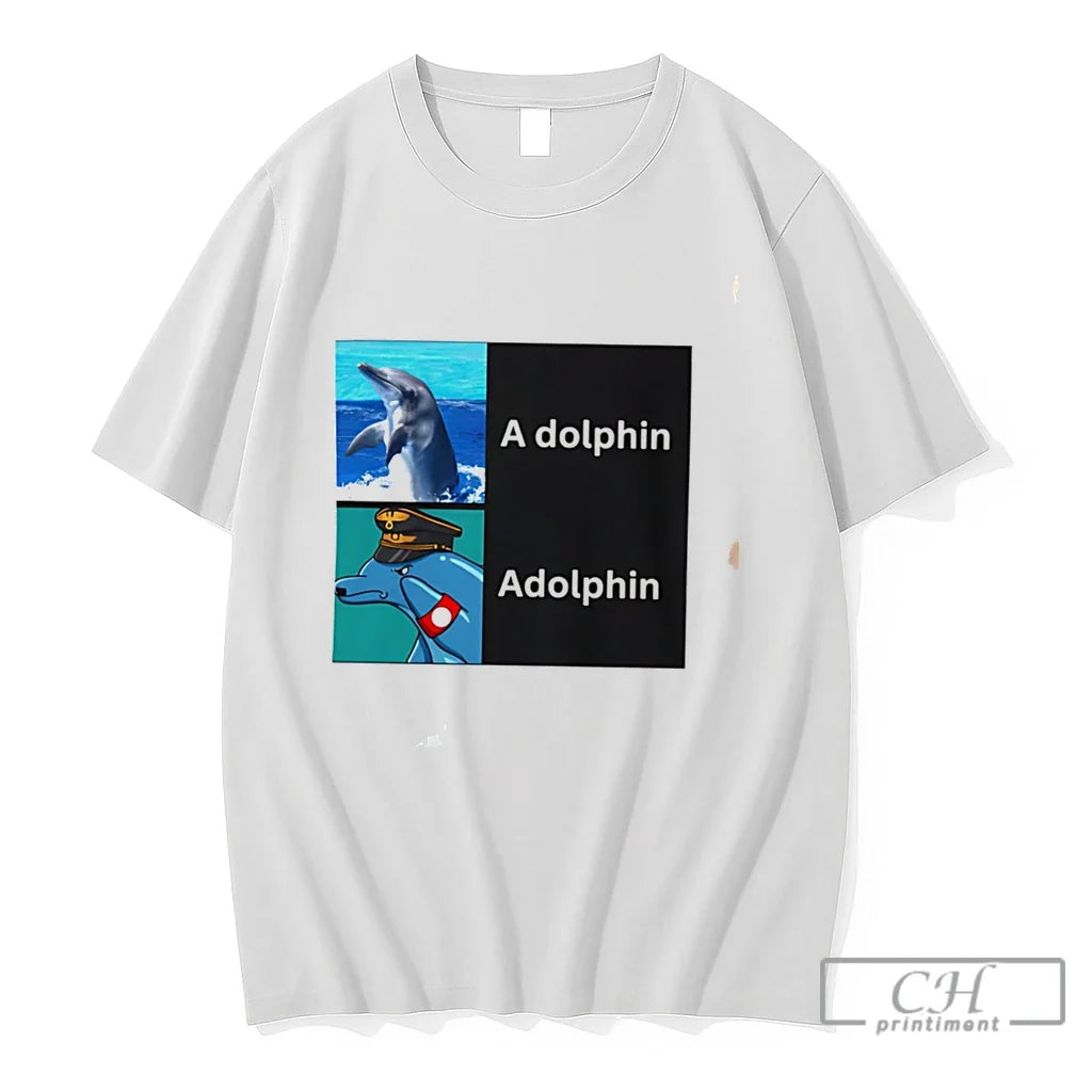 Premium A Dolphin And Adolphin Meme Tee Unisex , , , Long Sleeve Tee