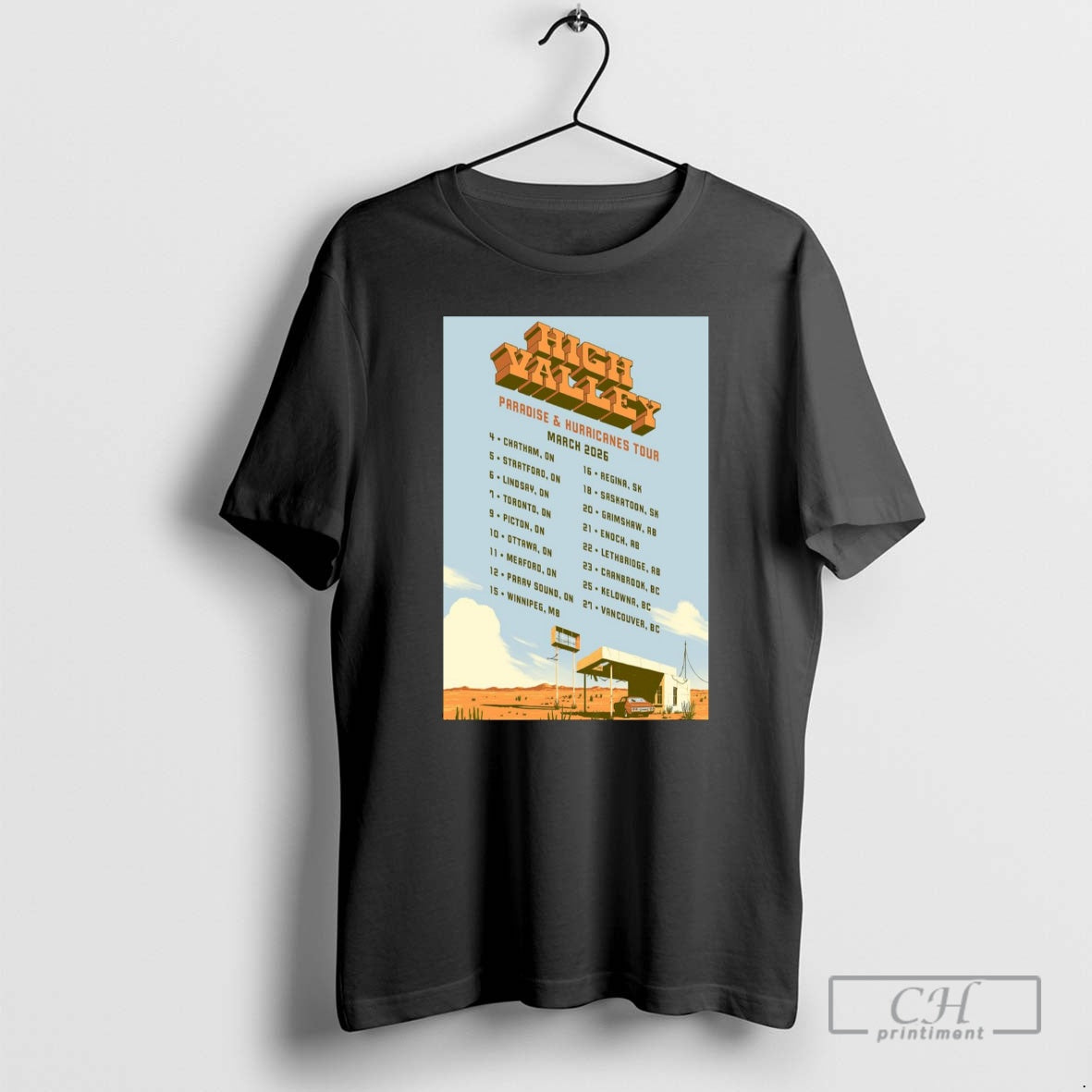 Premium High Valley Paradise Hurricanes Tour March 2026 Shirt Sweater