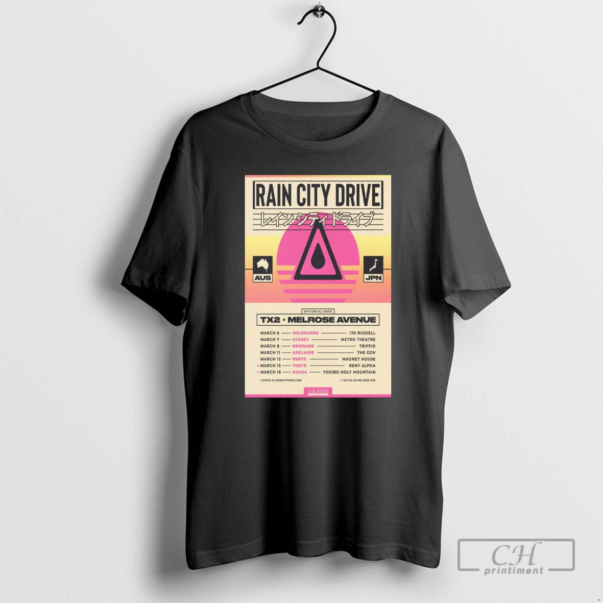 Premium Rain City Drive Aus Jpn Tour 2026 Shirt Sweater