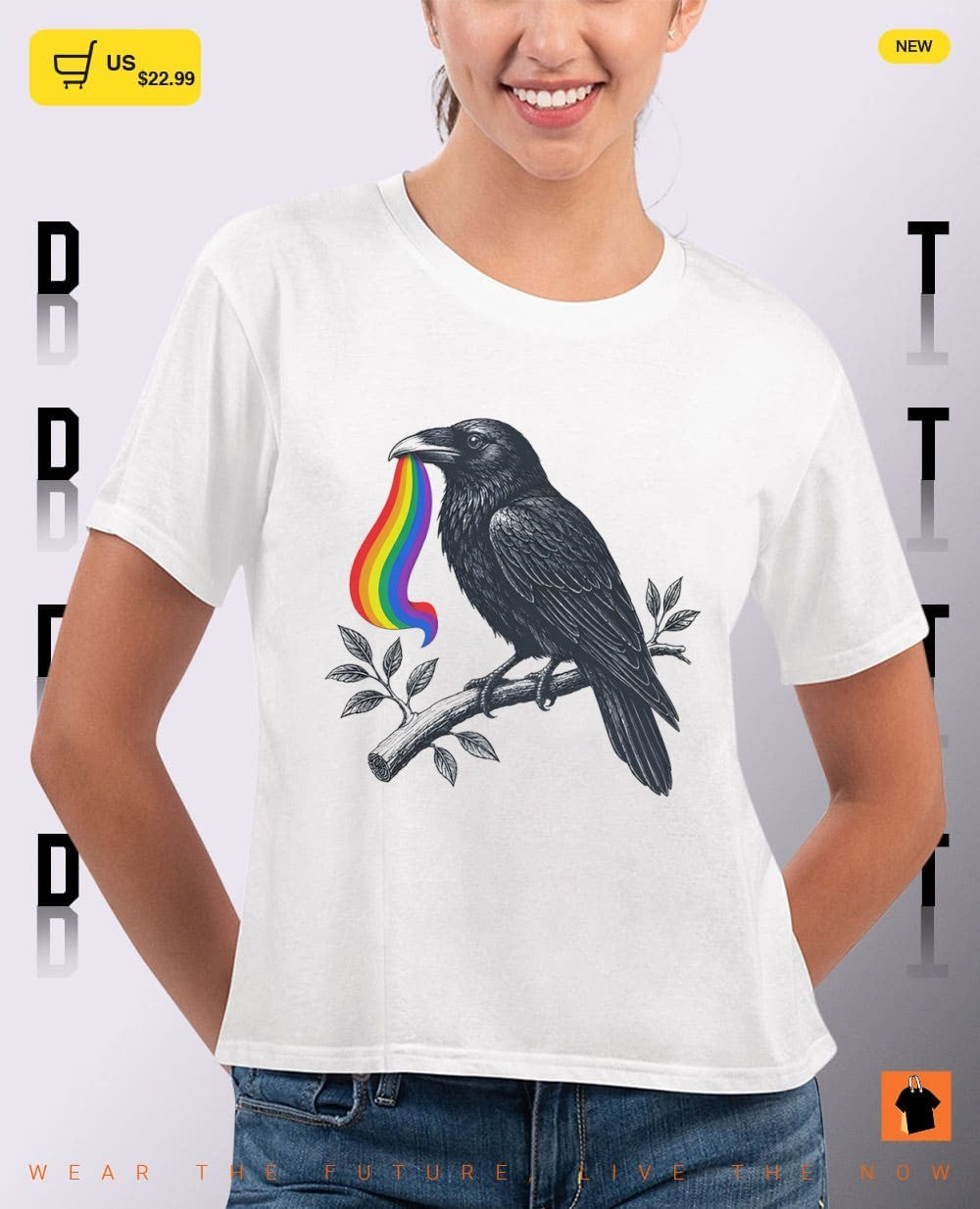 Pride Raven LGBT Flag Pride Month shirt