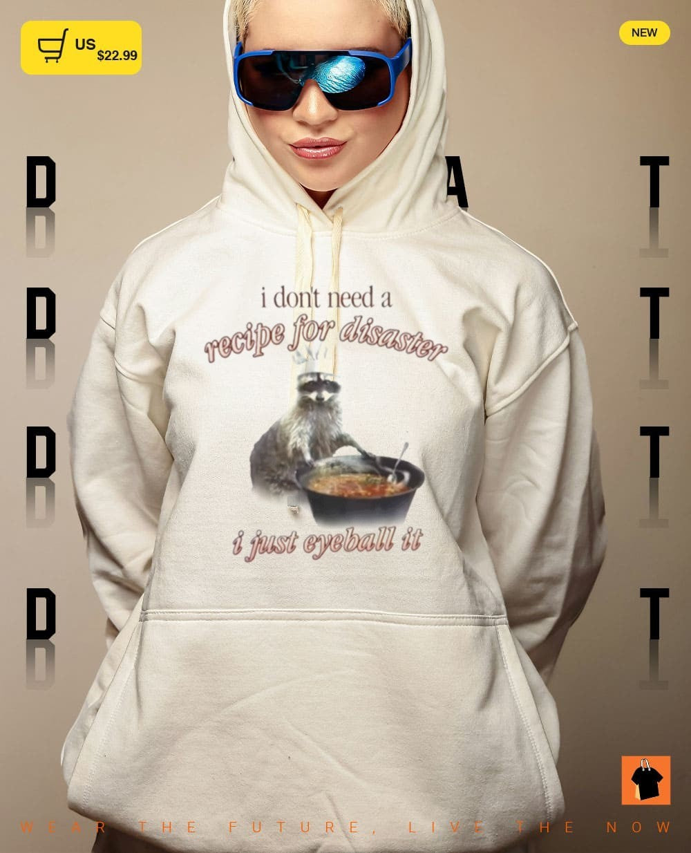 Raccoon chef cook I don’t need a recipe for disaster I just eyeball it shirt
