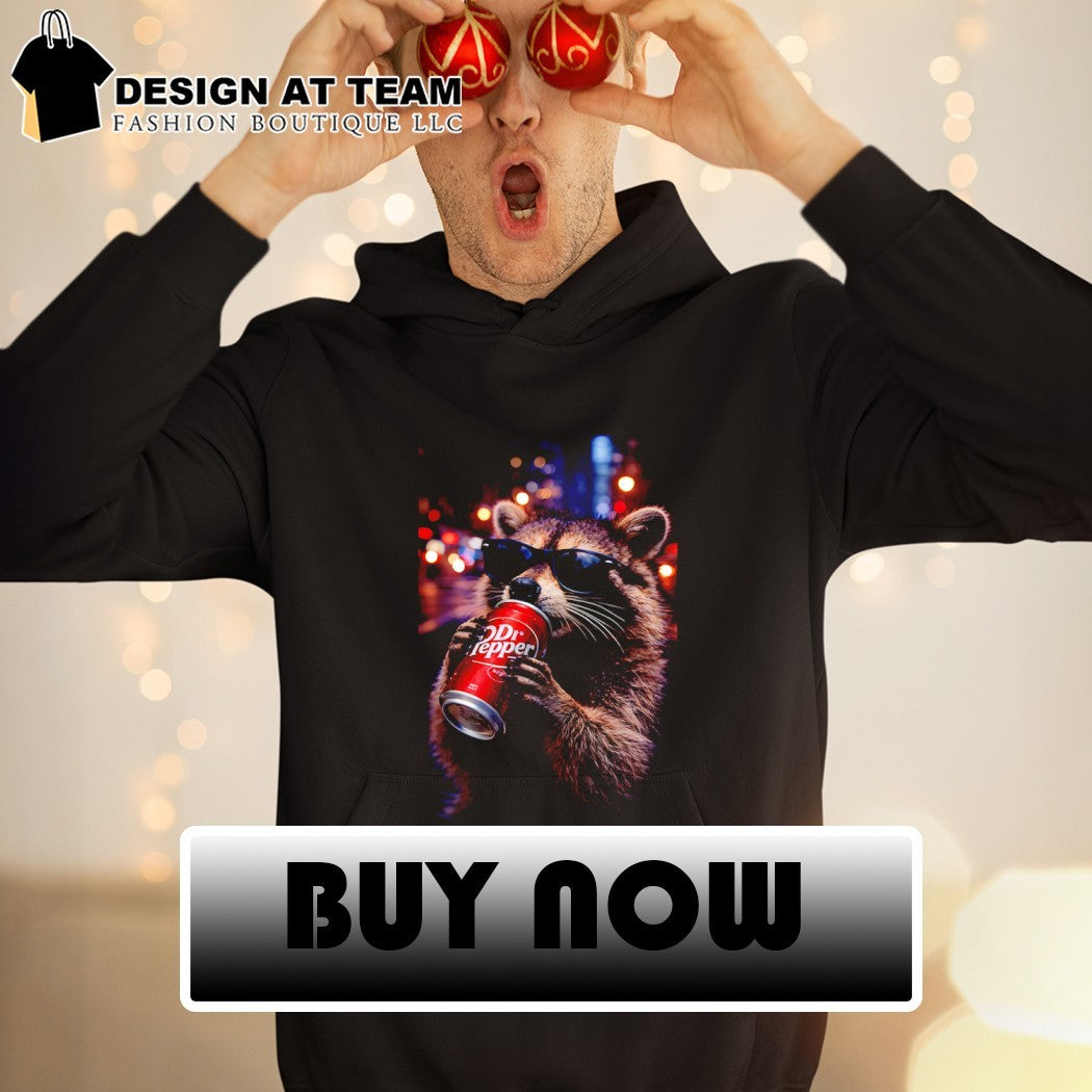 Raccoon drink Dr Pepper meme shirt