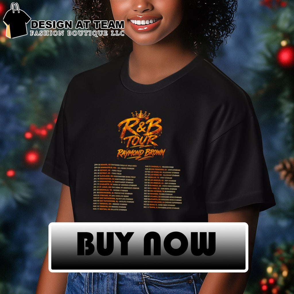 Raymond Brown Usher Chris Brown King R and B Tour 2026 shirt