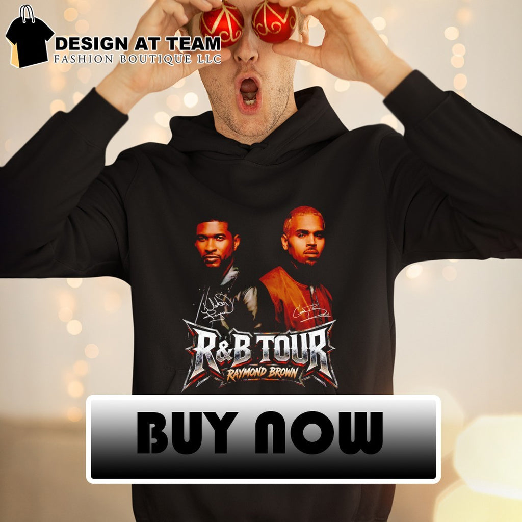 Raymond Brown Usher Chris Brown R and B Tour 2026 signatures shirt