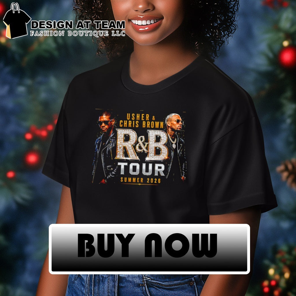 Raymond Brown Usher Raymond and Chris Brown Diamond The R and B Tour Music Concert Summer 2026 shirt