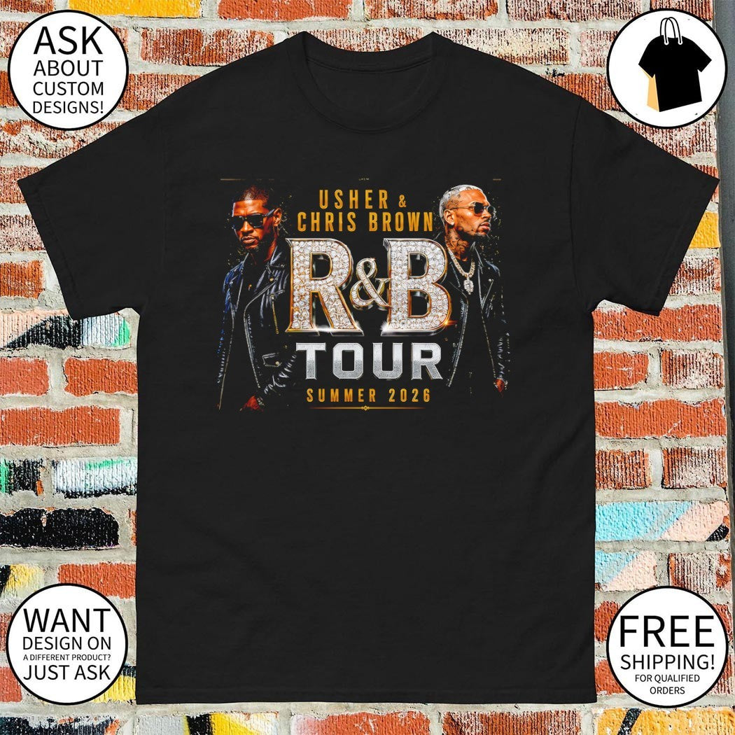 Raymond Brown Usher Raymond and Chris Brown Diamond The R and B Tour Music Concert Summer 2026 shirt