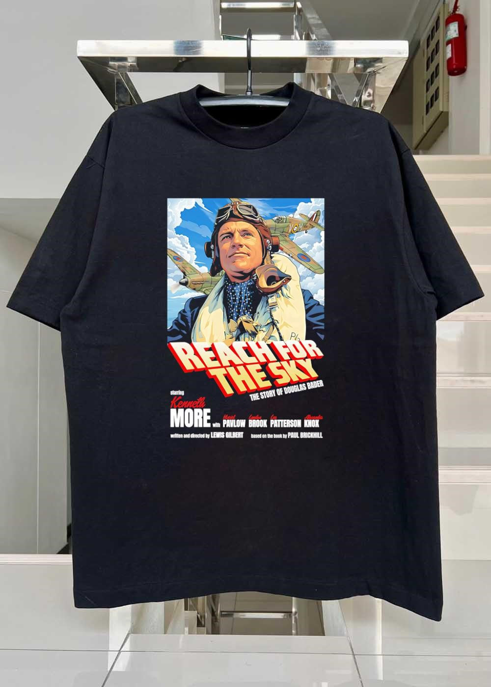 Reach for the Sky Douglas Bader Kenneth More Muriel Pavlow Lyndon Brook shirt
