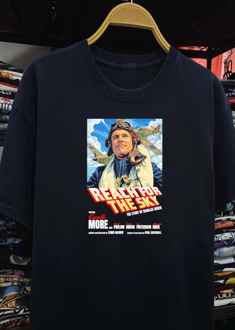 Reach for the Sky Douglas Bader Kenneth More Muriel Pavlow Lyndon Brook shirt
