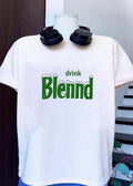 Refresh Your Routine’ Drink Blennd Green Logo T-Shirt