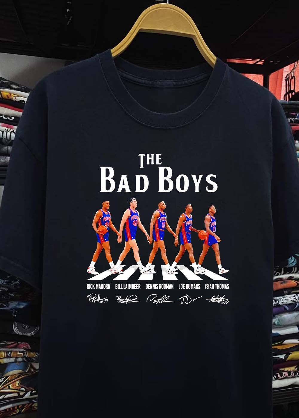 Rick Mahorn Bill Laimbeer Dennis Rodman Joe Dumars Isiah Thomas The Bad Boys Shirt