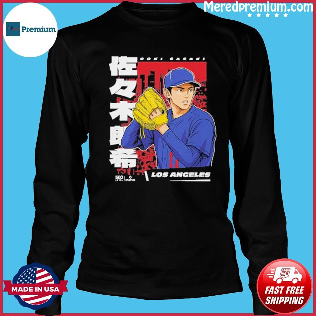Roki Sasaki Los Angeles Dodgers Anime Shirt