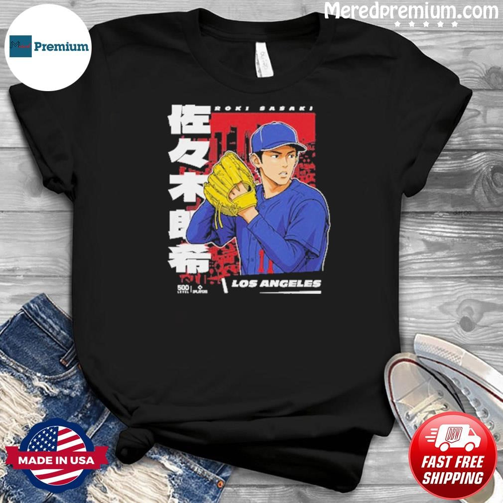 Roki Sasaki Los Angeles Dodgers Anime Shirt