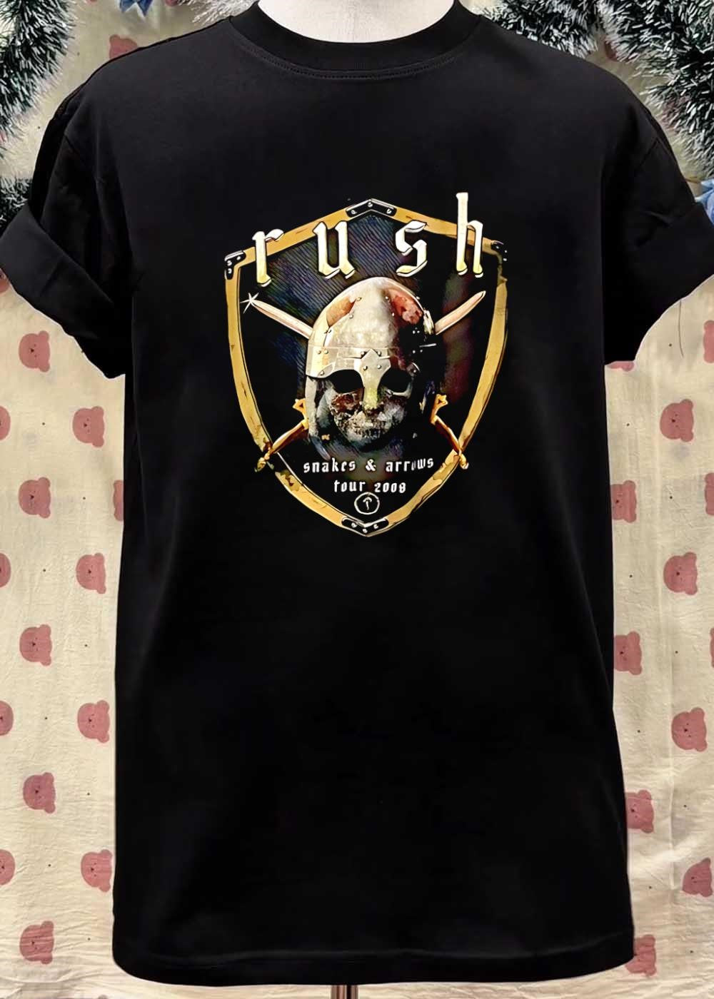 Rush Snakes And Arrows Tour 2008 Skull Helmet shirt