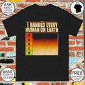 Sabcd I ranked every human on Earth version 2 shirt