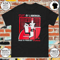 Samurai cut a liberal and a fascist bleeds shirt