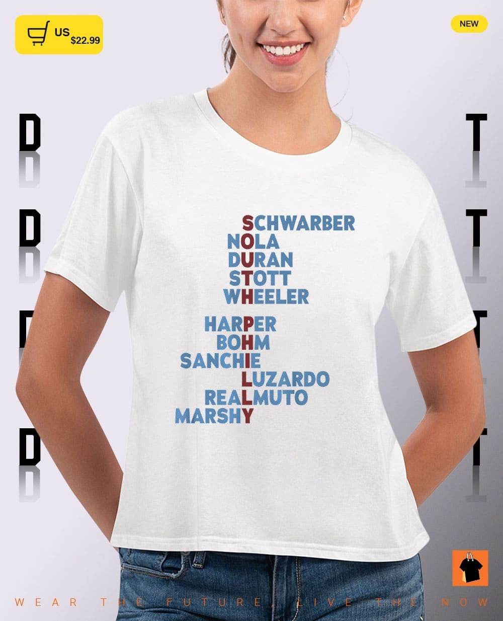 Schwarber Nola Duran Stott Wheeler South Philly Baseball Names Philadelphia Phillies Baseball 2026 shirt