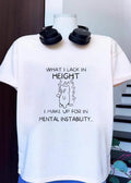 Short Cat, Mental Instability T-Shirt